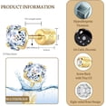 thumbnail image 4 of Titanium Flat Back Stud Earrings Cubic Zirconia Screw Back Earrings for Men Women Hypoallergenic Cartilage Earring Piercing Jewelry 6mm, 4 of 6