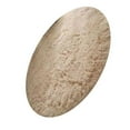 thumbnail image 4 of Floor Carpet Polyester Fiber Round Nordic Style Long Plush Soft Shaggy Rug for Home Bedroom Beige, 4 of 6