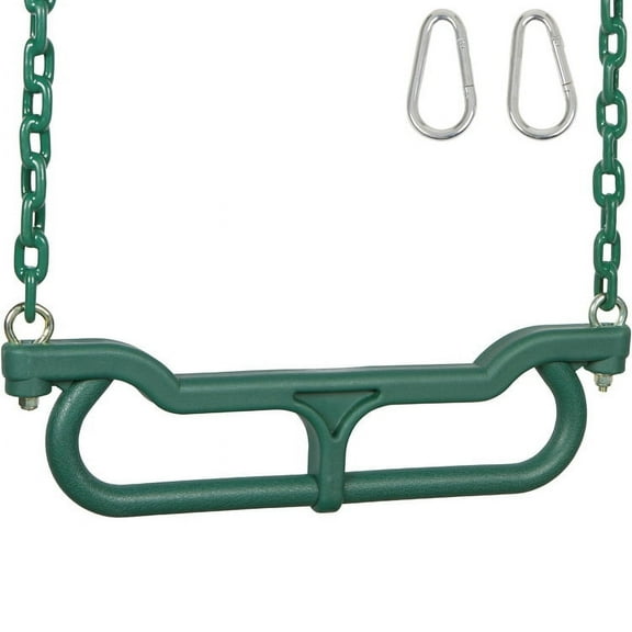 Swing Set Stuff Inc. Combo Trapeze with 3.5 Ft. Coated Chain (Green)