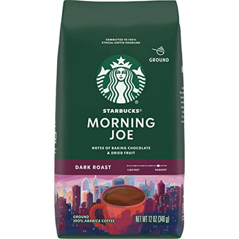 STARBUCK MORNING JOE DARK ROAST GROUND COFFEE 12oz BAG (6 PACK) READ  DESCRIPTION 762111622815