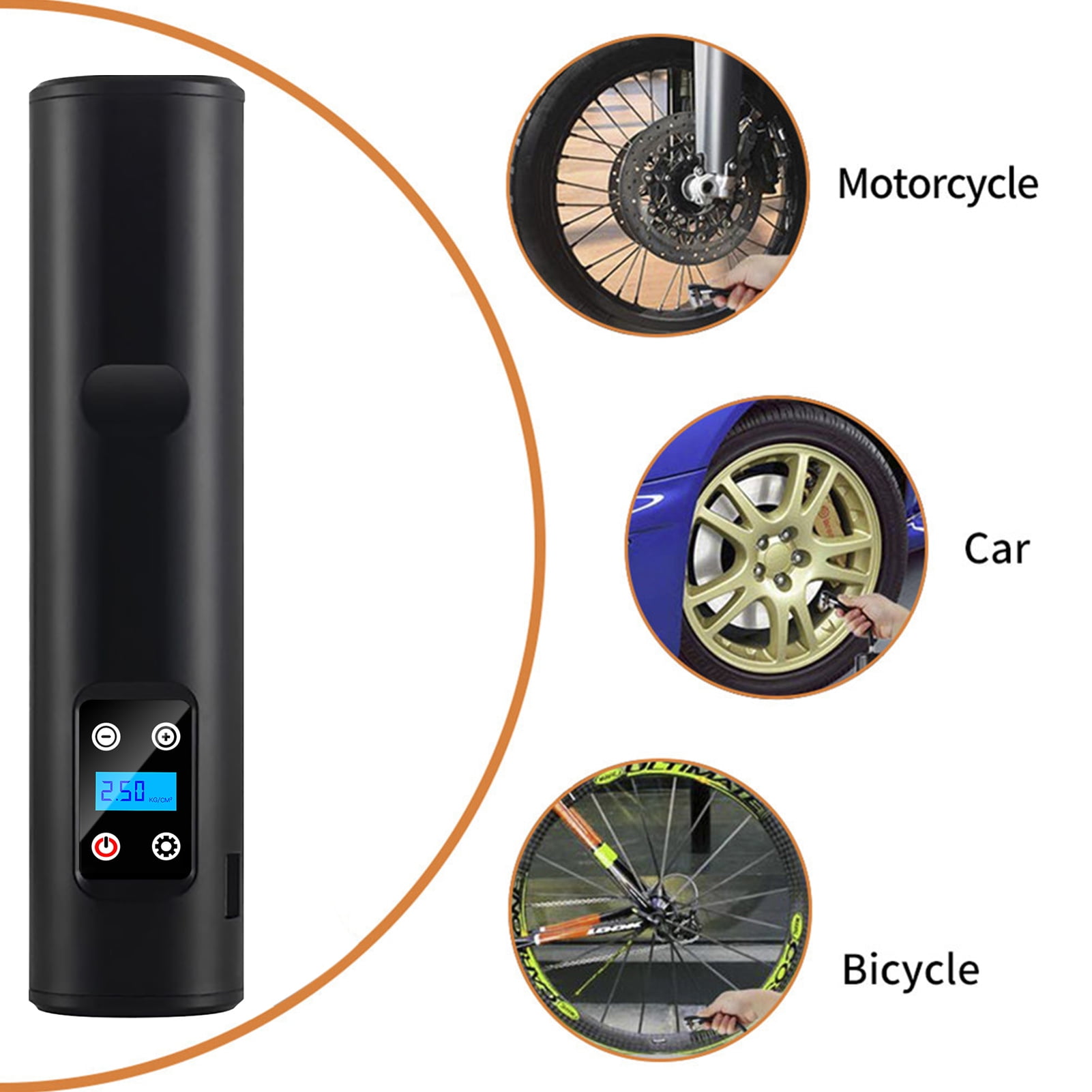 Details about   1Pc Electric Car Air Compressor Auto Pump Inflator For Truck Bicycle 150 PSI LCD 