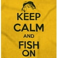 thumbnail image 2 of Keep Calm Fish On Fishing Enthusiast Women's T Shirt Ladies Tee Brisco Brands 3X, 2 of 6