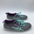 thumbnail image 4 of Asics Womens Sneakers Shoes Gray Q481N Low Top Geometric Lace Up Mesh 10, 4 of 6