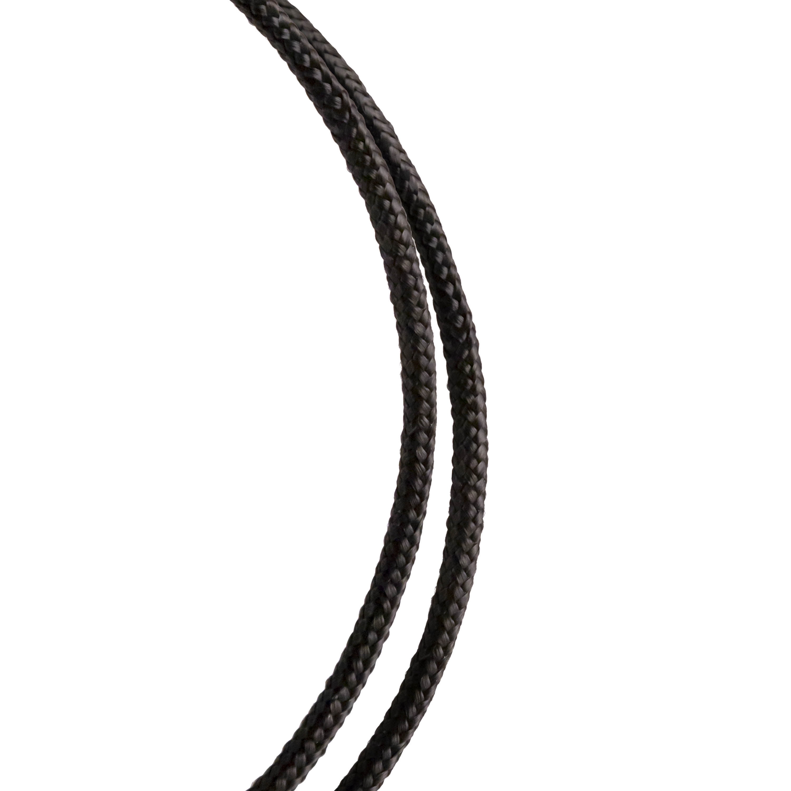 Polypro Soft 1 inch MFP Hollow Flat Braid Rope - Multiple Colors and Lengths - Easy to Splice and Seal, Size: 25 Feet, Black