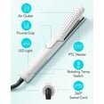 thumbnail image 2 of CNV Le Duo Grande 360° Airflow Styler | 2-in-1 Curling Wand & Titanium Flat Iron Professional Hair Straightener and Curler with Cooling Air Vents to Lock in Style | Adjustable Temp (White), 2 of 7