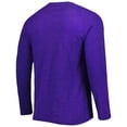 thumbnail image 3 of Men's Concepts Sport Heathered Purple Phoenix Suns Left Chest Henley Raglan Long Sleeve Top, 3 of 3