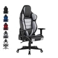 thumbnail image 3 of Posh Living Joann Faux Leather Game Chair Grey, 3 of 9