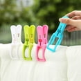 thumbnail image 4 of JMYHOAM 5 Pack Colorful Plastic Clothespins, Elastic Drying Clothespin Large Windproof Quilt Clip Multifunctional Plastic Clothespin Drying Clothespin Food Package Clips, 4 of 6