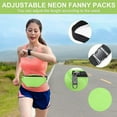 thumbnail image 4 of Neon Fanny Pack, 90s Glow Party Waist Bags, Lightweight Adjustable Belt Bag for Traveling Running Cycling Workout Rave Party, 4 of 5