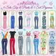 thumbnail image 3 of Senbabe 30 Pack Handmade Doll Clothes and Accessories, Casual Sport Sweet Outfits Pajamas Top and Pants Shorts High Heel Flat Shoes for 11.5 Inch Doll, 3 of 6