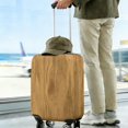 thumbnail image 3 of Stretch Luggage Cover S(18-20in)– Elastic Travel Suitcase Protector with Handle Openings & Bottom Closure, Washable Polyester Spandex Suitcases Cover, Wood Grain Print, 3 of 5