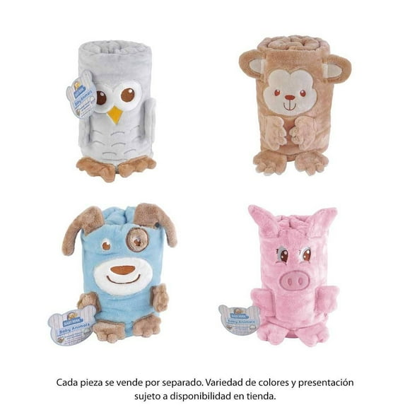 Cobertor Baby Mink Diseño Animales Varios Modelos 1 Pieza