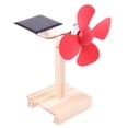 thumbnail image 2 of MesaSe Science Toy Mini Solar Fan DIY Model Kit Wooden Students Physics Educational Toy, 2 of 5