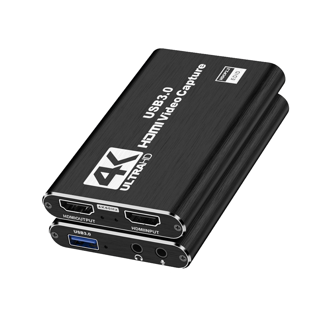 HDMI to USB3.0 Capture Card 1080p 60fps, 4K HDMI Video Game Capture