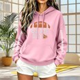 thumbnail image 2 of Yutgune Graphic Hoodies for Women Game Day Football Graphic Drawstring Pocket Pullover Hoodies Hooded Sweatshirt for Women, 2 of 5