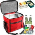 thumbnail image 1 of Cans Insulated Picnic Lunch Bag Large Soft Bag For Outdoor, 1 of 3