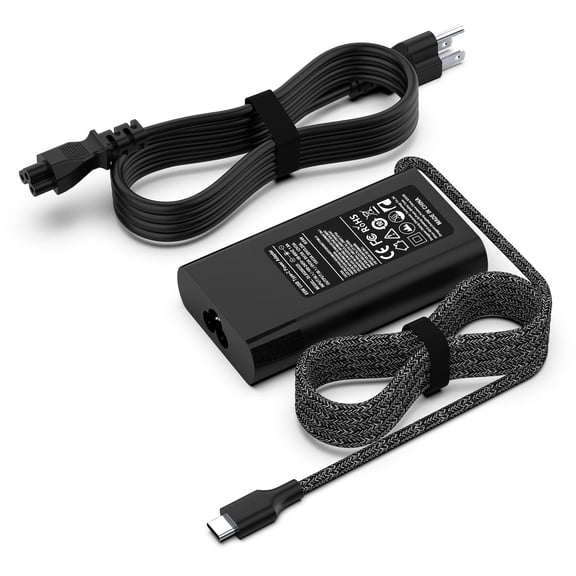 HFLRZZ Slim 65W USB C Laptop Charger for HP Spectre X360, Chromebook, Envy, EliteBook x360, Elite x2, Pavilion Travel AC Power Adapter Cord Supply