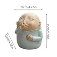 thumbnail image 2 of Funny Bathroom Decor for Girls: Girl Holding Nose Figurine Statue | Christmas Theme | 6.3 Inch Resin Desktop Ornament, Primitive Style Home Decor, 2 of 6