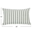thumbnail image 2 of Creative Co-Op Striped Cotton Lumbar Pillow Cover, Grey, 2 of 5