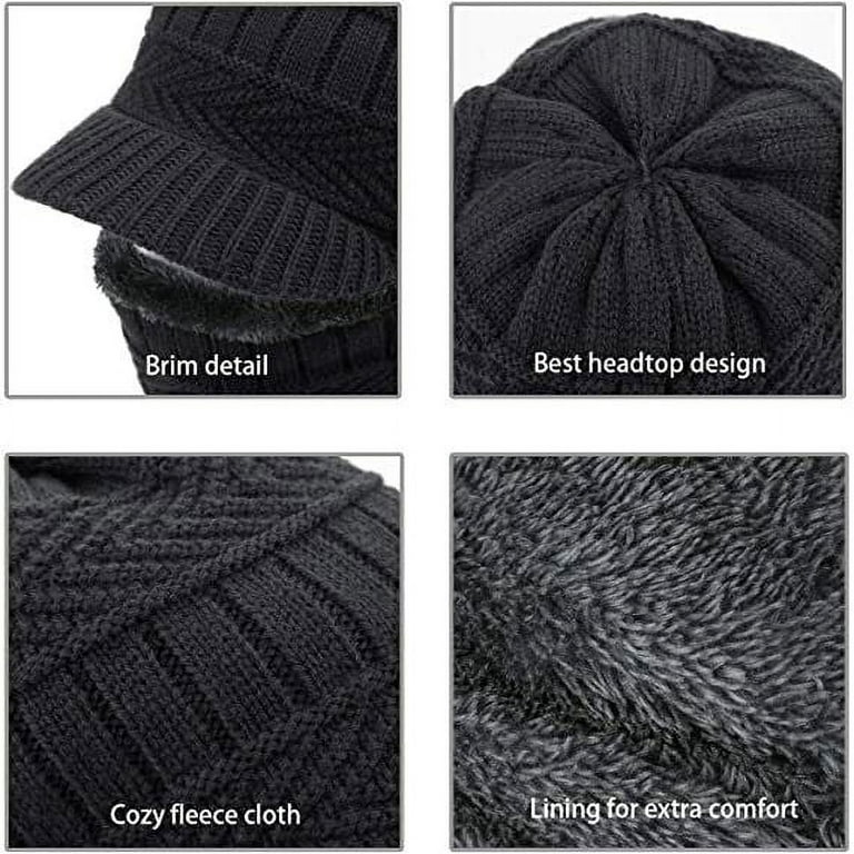HESHENG Proof Hood Protect Knitted Hat, Balaclava Scarf Hat Cover Red Cycling Beanie UV Hat Wind Motorcycle Face Full Unisex