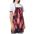 thumbnail image 3 of Zufioo pink butterfly Print Tie-up Apron, Unisex Kitchen Apron - Oil-proof, Stain-proof and Waterproof, Suitable for Restaurants and Service Industries-One Size, 3 of 4