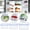 H, variant on Organization and Storage Clearance, 4 In 1 Food Storage Container Produce Containers For Fridge Household Transparent Plastic Food Storage Box-Including Basket