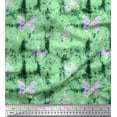 thumbnail image 1 of Soimoi Green Cotton Duck Fabric Insect & Texture Print Fabric by The Yard 42 Inch Wide, 1 of 1