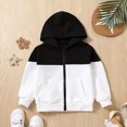 thumbnail image 3 of Boys Jackets Size 8-10 Kids Toddler Boys Girls Jacket High Collar Fall Winter Full Zip Coat Outwear With Pockets Black, 4-5 Years, 3 of 3