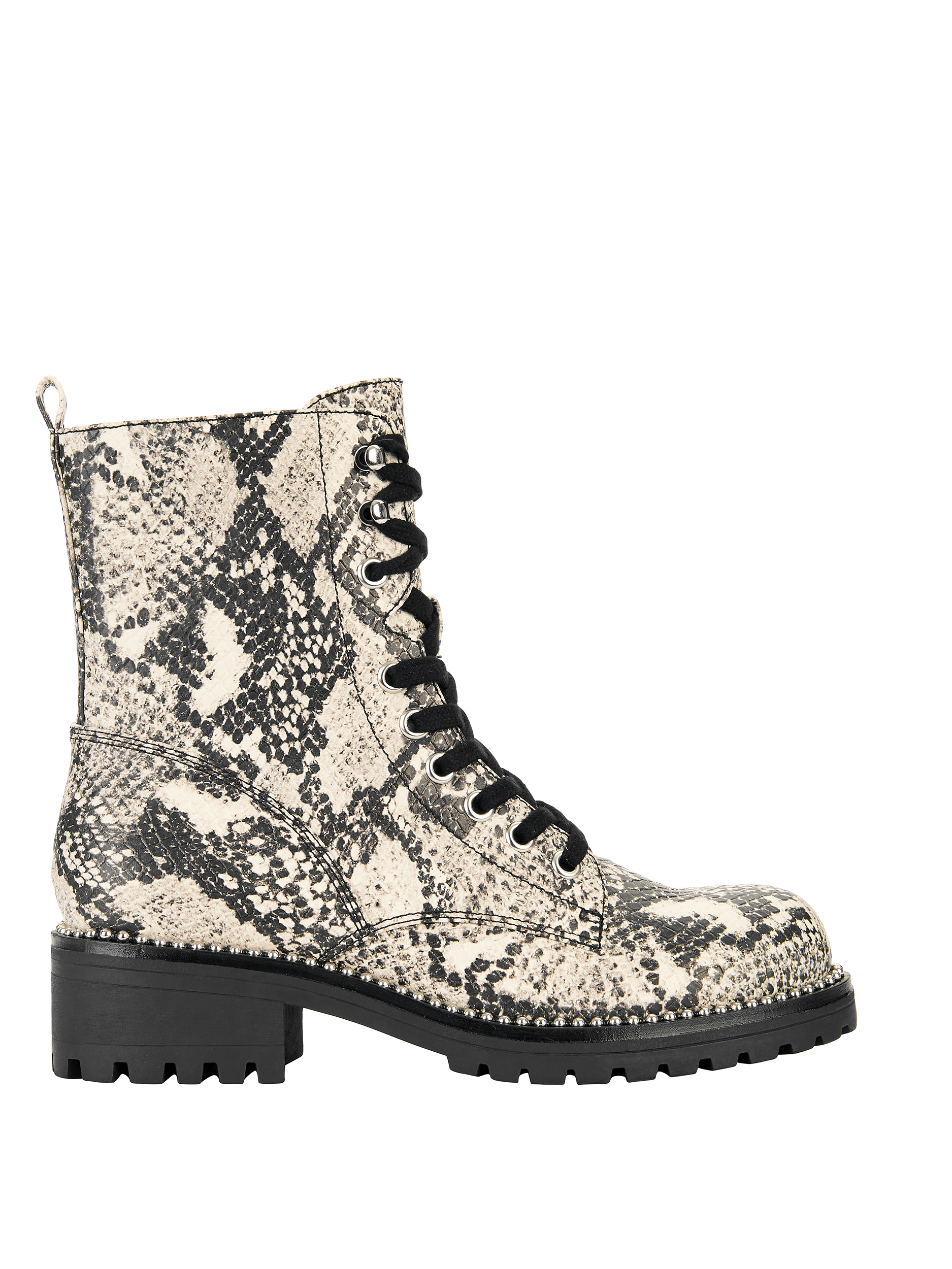 faux snakeskin boots