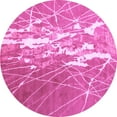 thumbnail image 1 of Ahgly Company Indoor Round Abstract Purple Contemporary Area Rugs, 7' Round, 1 of 4