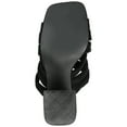 thumbnail image 5 of Journee Womens Dorisa Open Square Toe Block Heel Sandals, 5 of 9