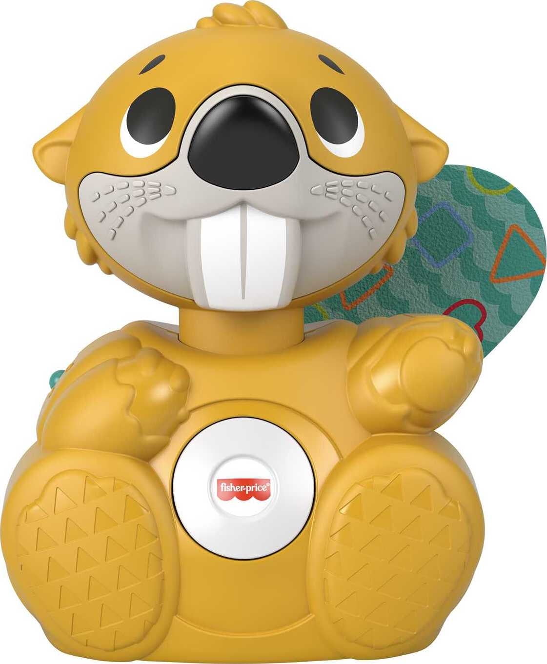 Fisher-Price Linkimals Boppin Beaver Interactive Learning Toy with Lights & Music for Infants