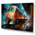 thumbnail image 2 of Designart Grande Oeuvre Murale de Train, composition Dynamique de Train, Déco Murale de Train, Toile Moderne Multicolore, 40x30 Pouces, 2 of 5