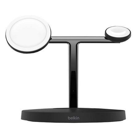 Belkin 3-in-1 Wireless Charger with MagSafe Charging 15W Black