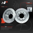 thumbnail image 5 of A-Premium 13.98 inch (355mm) Front Disc Brake Rotors + Ceramic Pads Kit Compatible with Select Chevy and GMC Models - Silverado 2500 HD/3500 HD, Sierra 2500 HD/3500 HD, Suburban 3500 HD, 2011-2019, 5 of 8