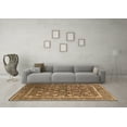 thumbnail image 3 of Ahgly Company Indoor Square Oriental Brown Industrial Area Rugs, 4' Square, 3 of 4