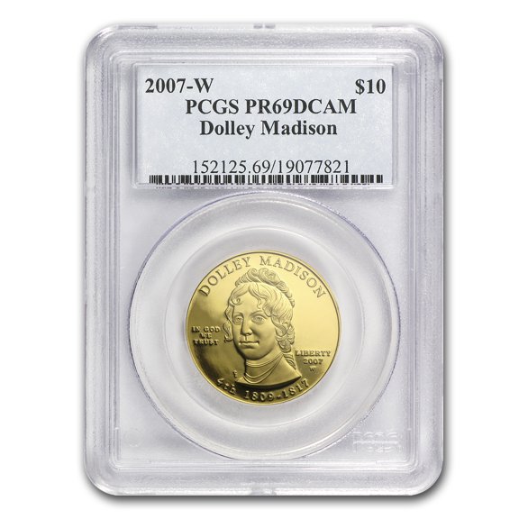 2007-W 1/2 oz Proof Gold Dolley Madison PR-69 PCGS