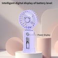 thumbnail image 5 of Mini Portable Fan, Hwkond Handheld Fan 5000 MAh Long Battery Life Fast Charge Digital Display Power Bank 2-in-1 Mini Fan, 5 of 8