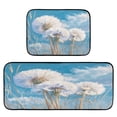 thumbnail image 2 of Kitchen Floor Mat 2 Sets Carpet Floor Mat Kitchen Mat Bathroom Mat Living Room Mat Bedroom Mat Absorbent Delicate Fabric No Ball Dandelion Seeds Flying, 2 of 7