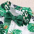 thumbnail image 5 of LAPAKIDS Baby Boys Summer Beach Clothes Casual Outfits 12-18 Months Leave Short Sleeve Romper Shirt Top + Solid Short, 5 of 7