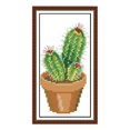 thumbnail image 3 of Abbracc Ensemble de Points de Croix Imprimés 11CT Cactus Point de Croix DIY, 3 of 9