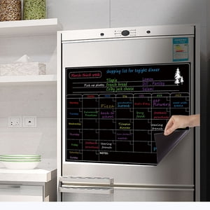 Stickers Frigidateur de table magnétique à sec Réfrigérateur de tableau blanc Tableau blanc pour horaire mensuel hebdomadaire Planificateur quotidien à faire Liste