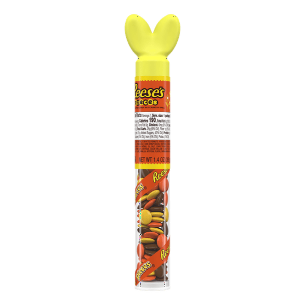 Reese's, Pieces Easter Peanut Butter Candy Filled Cane, 1.4 Oz
