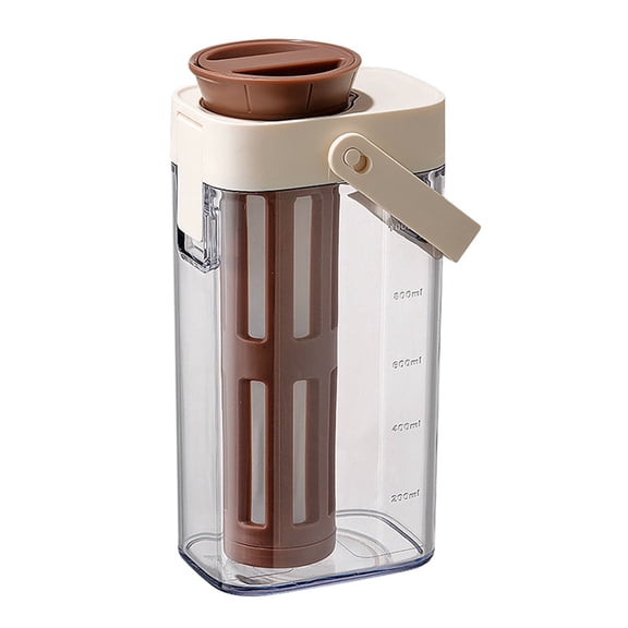 Large Capacity Coffee Brewer with Reusable Filter 1L Cold Brew Teas Maker With Handle and Lid Practical Kitchen Tool