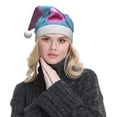 thumbnail image 5 of Daiia Pink Shark Pool Fantasy Print Christmas Knitted Beanie Hat, Large Knit Hat Xmas Small Gifts For Men Women Adult, 5 of 6