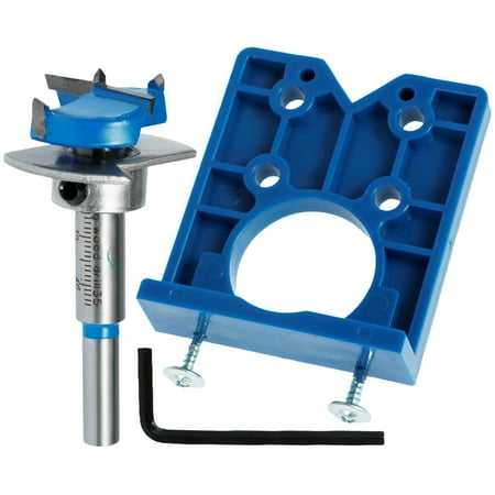 

Daruoand Concealed Hinge Hole Jig 35mm/1.4inch Professional Hinge Drilling Hole Router Jig Sturdy Hole Cutter Guide Durable Woodworking Cutting Template Guide with Hinge Locator for Cabinet
