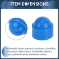 thumbnail image 5 of Unique Bargains 20pcs Plastic 17mm Exterior Wheel Lug Nut Bolt Blue, 5 of 7