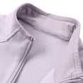 thumbnail image 5 of gbyLJF Men's Zip Up Jackets Solid Color Stand Collar Long Sleeve Fleece Cardigan Casual Sweatshirt Jacket with Zipper Pockets, 5 of 9