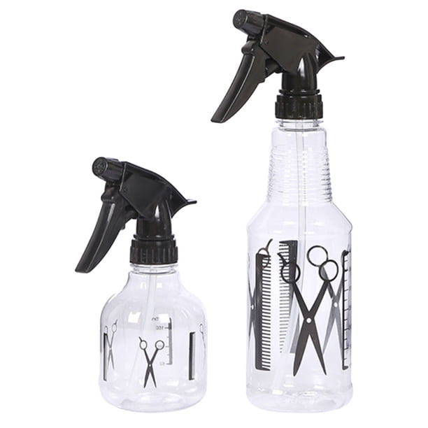 Botella de spray de 2 piezas Presiona a mano Riega botella de agua duradera Botella