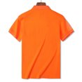 thumbnail image 4 of IROINNID Savings Button Down Shirts for Men Summer Soft Short Sleeve Buttons Solid Color Blouse T-shirt Tops,Orange, 4 of 6